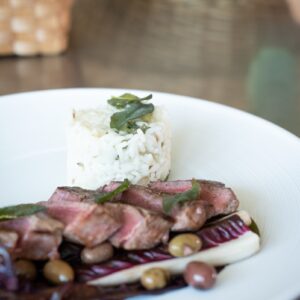 cooked food on white ceramic plate